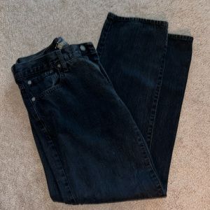 Old Navy Black Straight Leg Mom Jeans